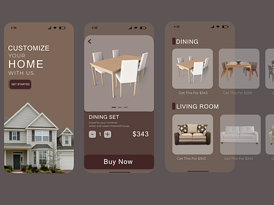 Customize your Home  — Mobile App Design
