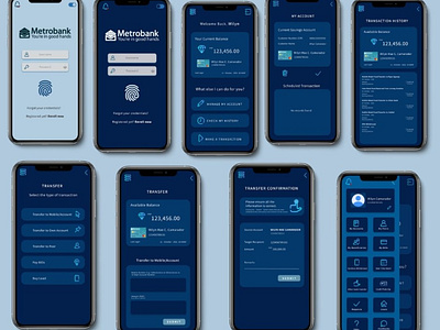 Redesign Metrobank Mobile App case study graphic design mobile mobile app ui uiux ux