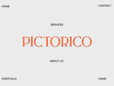 PICTORICO Graphic Services Landing Page