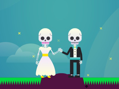 Digging up Daisy Illustration daisy game game design illustration illustrator monsters skeletons