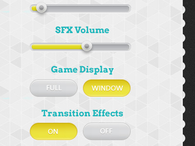 Visual Novel Setup Buttons buttons indie indie games menu menu screen personal setup setup screen ui ui design
