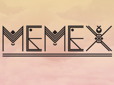 MEMEX Logo game design geometric illustration logo memex typography