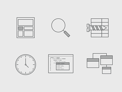 Monochromatic Icons for Web
