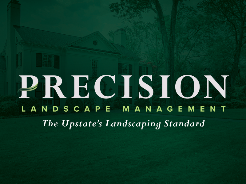 Precision Landscape Management By Zachary Halleck Dribbble Precision Landscape Management Grass Hardscape Branding Lawn Care Logo