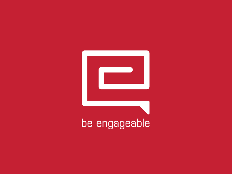 Engageable branding logo chat