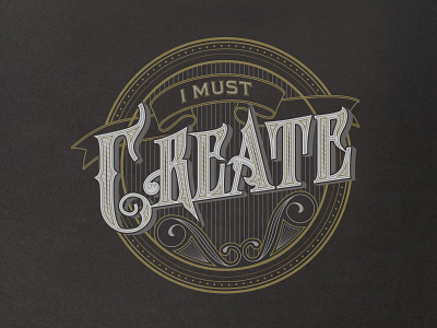 I Must Create create custom type hand lettering letters tshirt type typography vector