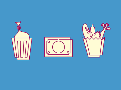 Food Waste Single Line Icons food food waste icon set iconography icons money single line trash