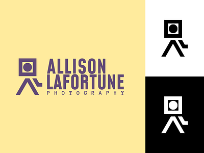 Allison Lafortune Photography Logo a branding camera folding camera l logo old fashioned camera photographer photography