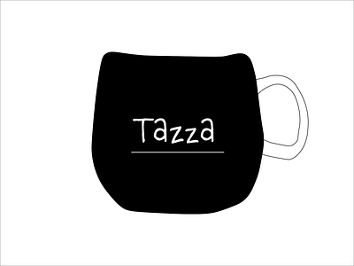 Tazza - Coffee Shop blackandwhite branding dailylogochallenge simple logo