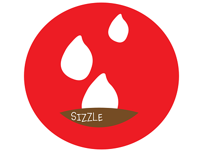 Sizzle Restaurant basic logo dailylogochallenge restaurant logo