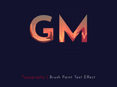 Typography Brush Paint Text Effect art creative design graphicdesign typography