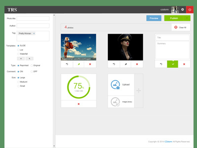 Publish Pictures image loading publish simple system upload web