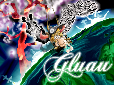 Gluau By Mr. Q for Djemini Blunter (rapper) cover design identitydesign illustration illustrator