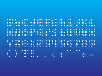 Dots Alphabet dots font type typeface