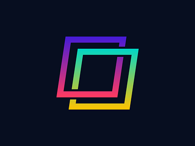 Partnership abstract gradient identity logo logomark mark symbol