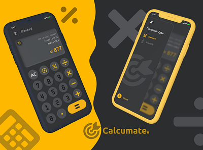 Calcumate. - The accuracy you always needed. app calculator dailyui design icon mobileapp typography ui ux