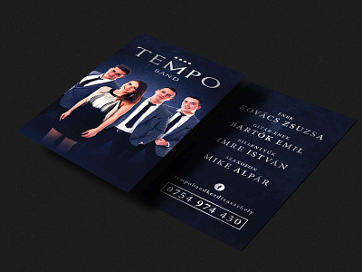 Tempo band | Brand identity brand identity branding businesscard design flyer poster wameleon wameleondesign