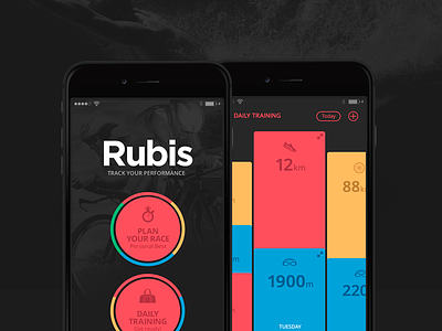 Rubis PRO - The Definitive Training Journal app appstore bike iphone iphone6 mobile run sports swim triathlon ui