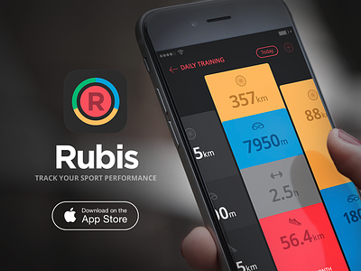 Rubis PRO - The Definitive Training Journal app appstore cyclist design icon iphone rubis runner sports swimmer triathlete triathlon