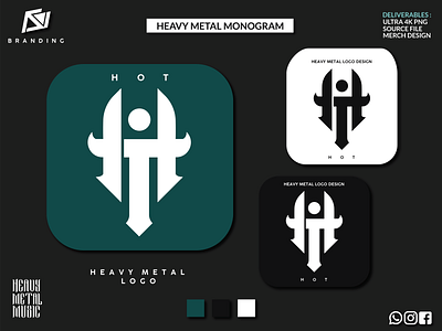 HEAVY METAL LOGO art brand identity death metal heavy metal art heavymetal logo logo designer metal metal music monogram typogaphy