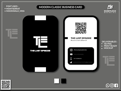 Modern Classic Business Card Design brand design brand identity branding brands business card business card design classic design designing logo modern modern design stationary design