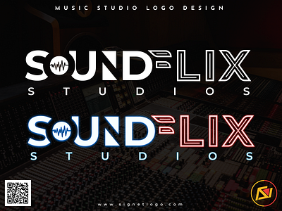 Sound Flix Studios: Logo animation branding graphic design graphic designer kerala logo logo designer in kolkata maharashtra music studio negative space signet logo siliguri soundflix studios