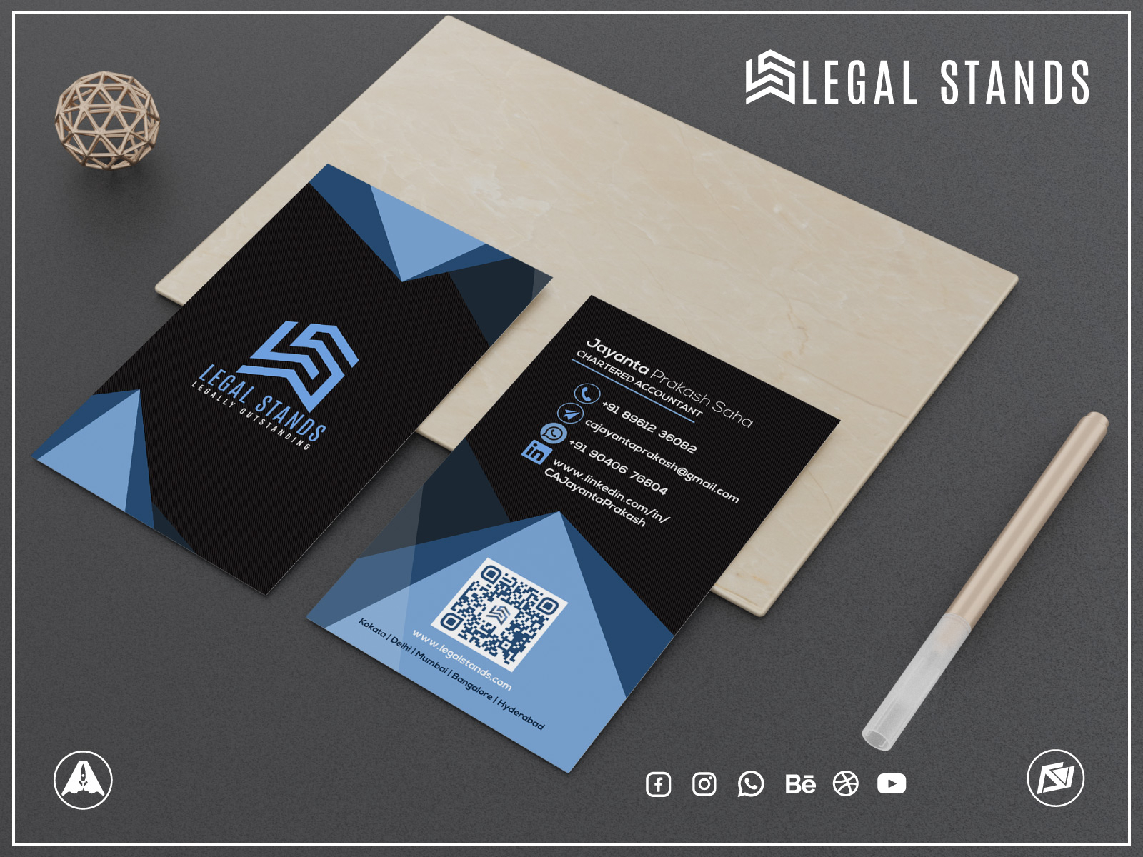 Legal Stands: Business Card by JetPax Agency on Dribbble