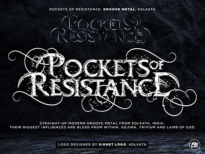 Pockets of Resistance | Metal Logo Design