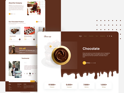 Choco.sip - Website Landing Page branding graphic design landing page ui ux website