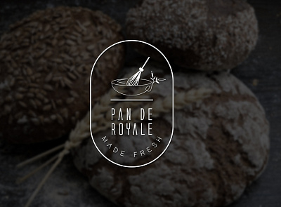 Bakery Logo badge bakery clean design dribbble lines