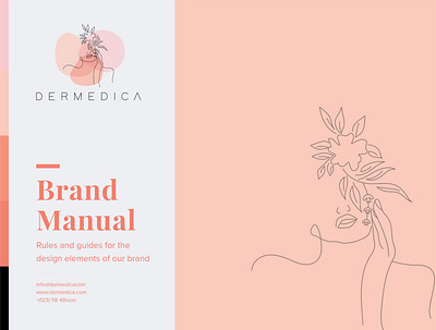 Dermedica Logo Guide brand brand identity branding and identity branding concept branding design creative debut design illustration logo logodesign