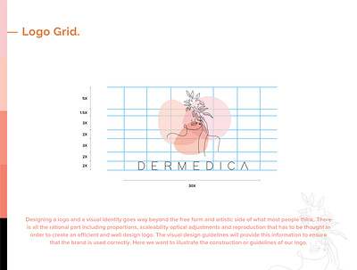 Dermedica Logo Grid brand identity branding branding concept design icon illustration typography ui ux vector