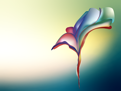 underwater gradient branding colors design floral flow gradient illustration organic