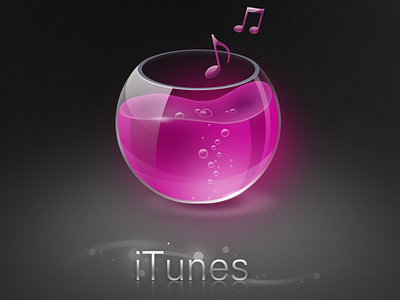 iTunes app apple glass icon ios ipad iphone itunes mac ui