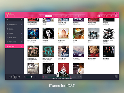 iTunes for ios7 B