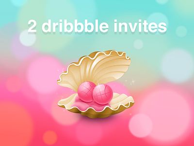 Invite2 boerzhijia dribbble icon invitations2 invite pearl red shell ue ui