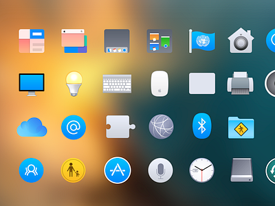 System Preferences Redesign Full 800x600 apple boerzhijia icon ios8 mac osx preference psd redesign system ui yosemite