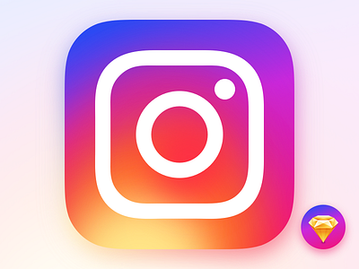 Instagram app boerzhijia color icon instagram invite sketch ui