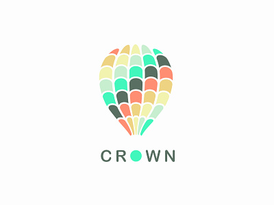 Hot Air Balloon | Daily Logo Challenge #2 crown dailylogochallenge day2 hotairballoon logo logotype