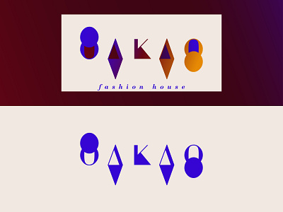 Fashion Brand | Daily Logo Challenge #7 brand branding clothing brand clothing label dailylogochallenge day7 design fashion geometic house logo oakao typography