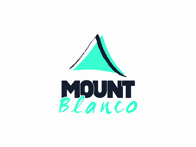 Ski Mountain | Daily Logo Challenge #8 black blanco dailylogochallenge day8 logo mount mountain retro ski sport turquoise white