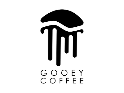 Gooey Coffee branding coffee coffee shop design icon logo minimal minimalist logo modern typography