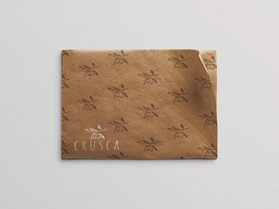 Crusca Wrapping Paper branding designer graphic design highend italian logodesign mockup wrapping paper