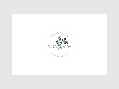 Pura Vida Logo Design branding clean design elegant graphicdesign logo logodesign modern