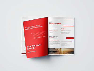 Fifi4Marine - Company Brochure branding brochure brochure design clean design digital elegant graphicdesign modern