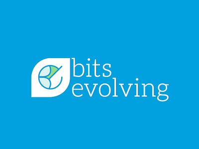 Bits Evolving Logo Preview flat ios logo minimal serif