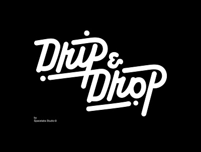 Drip & Drop Typography concept branding design font graphic design illustration lettering logo logo type typography