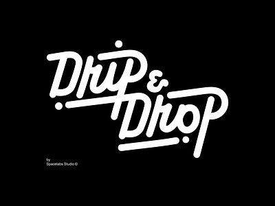 Drip & Drop Typography concept