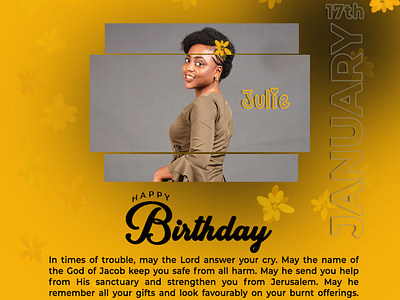 Birthday flier design graphic