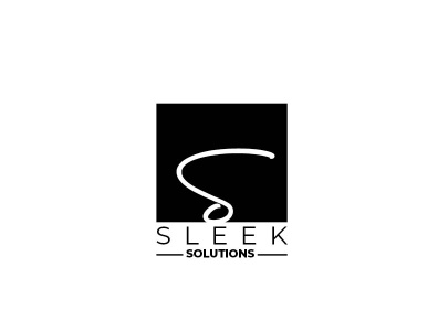 Logo sleek solution branding graphic design illustration logo minimal